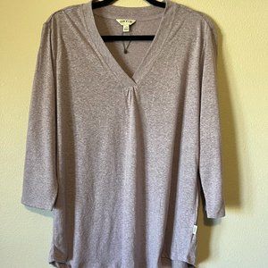 Orvis Women's Relaxed Fit V-Neck 3/4 Sleeve Shirt